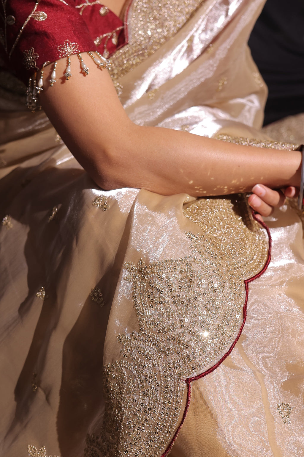 Nandini - The Grand Festive Jimmy Choo Satin Saree