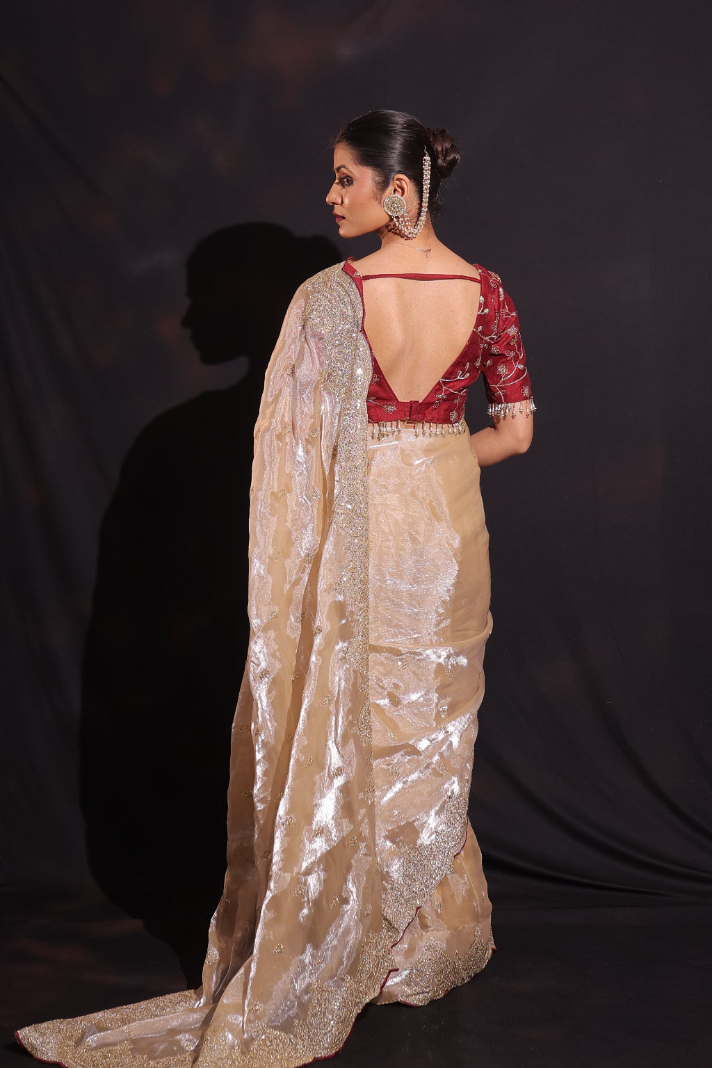 Nandini - The Grand Festive Jimmy Choo Satin Saree