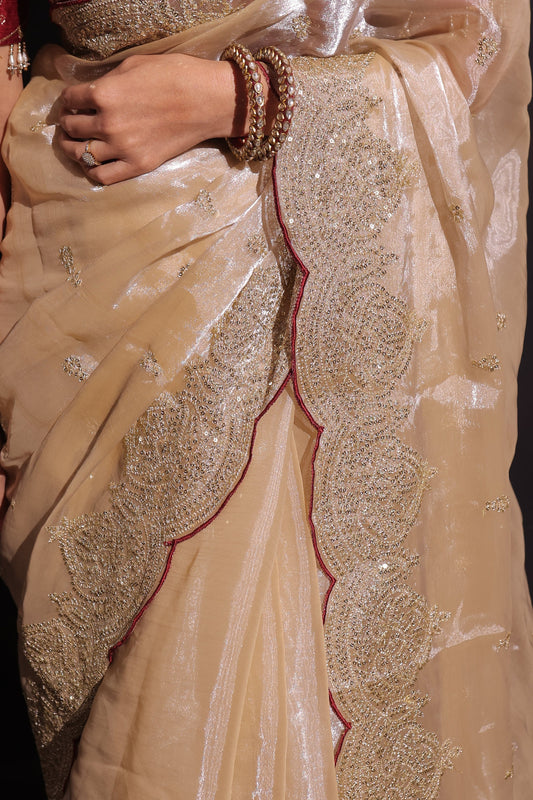 Nandini - The Grand Festive Jimmy Choo Satin Saree