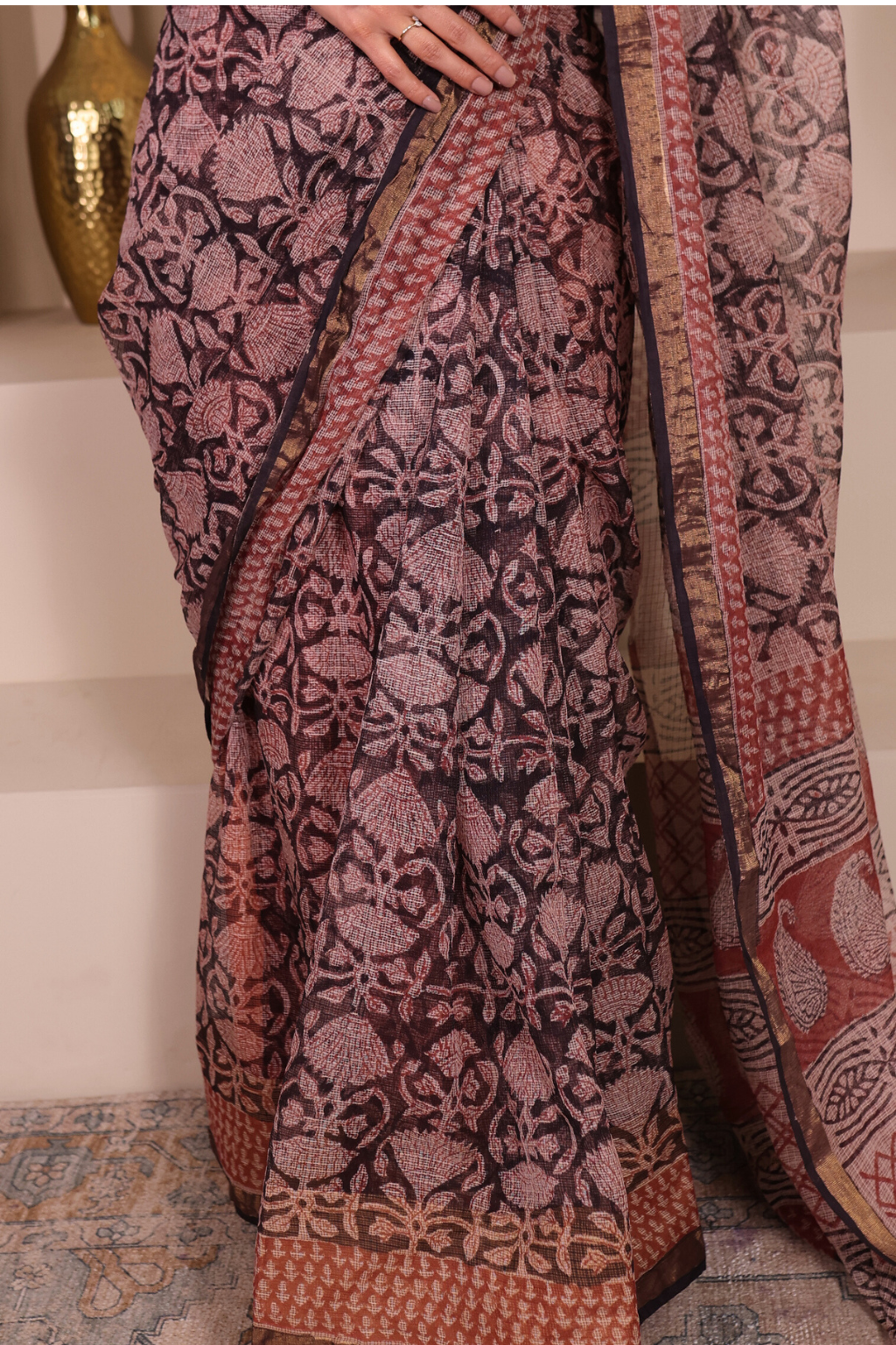 Bhoomi – Earth-Toned Kota Doria Saree