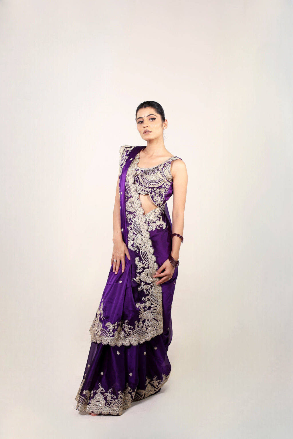 Madhuri – Heavy Soft Rangoli Silk Saree With Sequence Pallu Work