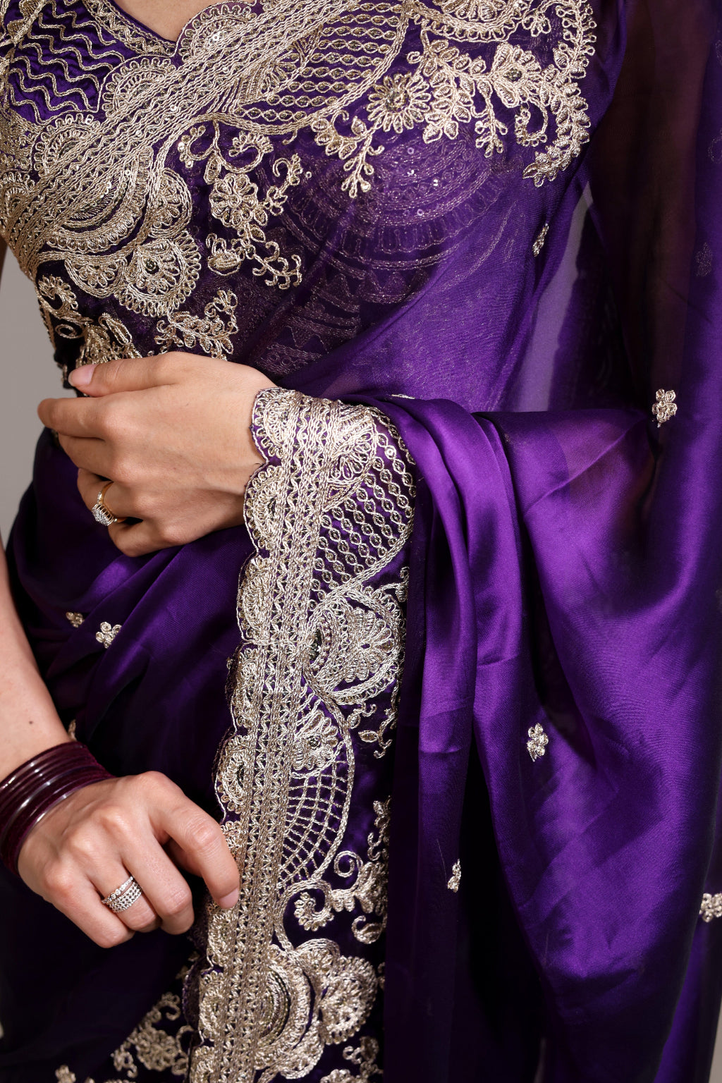 Madhuri – Heavy Soft Rangoli Silk Saree With Sequence Pallu Work